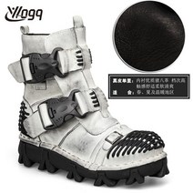 소가죽 오토바이부츠 버클 할리데이비슨부츠 할리 부츠, 280, 그레이