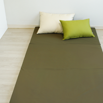 세탁이 편한 3단 접이식 생활방수 매트커버+매트솜, 올리브03