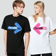 [앨빈클로] ARROW MAN WOMAN 커플반팔티셔츠1+1