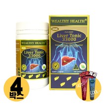 [사은품제공]호주 웰시헬스 리버토닉 33000 100캡슐 Milk thistle 밀크씨슬 실리마린 알지알지몰 RZ, 상품수량, 4개