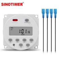 측정 CN101A 5V 12V 24V 110V 220V 디지털 타이머 스위치 7 일 주간 프로그래밍 가능 시간 릴레이 프로그래머 내장 충전식 배터리, [10] 5V without 4 wires