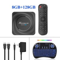 안드로이드 11 TV 박스 X88 프로 20 Rockchip RK3566 8GB 램 롬 미디어 플레이어 8K 2.4G 5.8G 와이파이, 06 8GB 128GB i8_01 미국 플러그