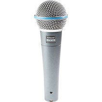 슈어 Shure BETA 58A Supercardioid 다이나믹 보컬 마이크 실버
