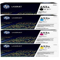 HP Color Laserjet Enterprise M680z 정품토너 4색1세트 CF320A/CF321A/CF322A/CF323A NO.653A, 1개, 검정+컬러