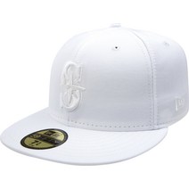 월드몰/ MLB Seattle Mariners 화이트 온 59FIFTY 피티드 캡, 7