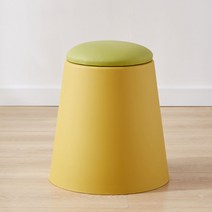 북쪽 의자 둥근 의자 거실 식탁 작은 벤치 간단한 높은 의자 두꺼운 가구 쌓을 수있는 낮은 의자, 기질 노란색 녹색 부드러운 가방