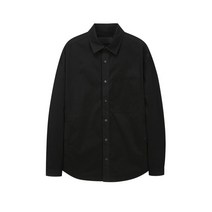 [JILL STUART] 질스튜어트뉴욕 [트래블러] 블랙 세미오버핏 아우터형 셔츠 JNJU2A205BK 146345