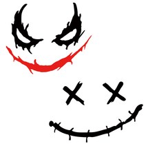 JOKER 조커 차량용 데칼 튜닝 스티커, 1개, 선택-1블랙(중)
