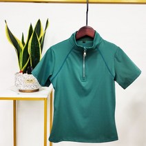 승마바지 용품 빠른 건조 반팔 승마 티셔츠 여성 검은 쇼 마술 의류, 07 green_04 XL