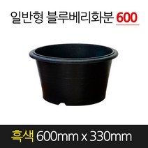 서경농원 고무 블루베리화분 일반형 흑색 600 x 330 원형 분갈이