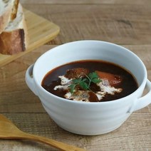 (일본) 킨토 리플 핸들볼 135mm 샐러드 스튜 덮밥 스프 손잡이 도자기볼 (3color), 핑크