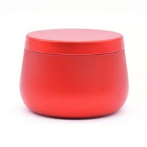 양초만들기 향초 캔들만들기 뚜껑이 있는 8oz 양초 틴 캔 대량 DIY 블루 용기 만들기위한 항아리 예술 및, 05 red