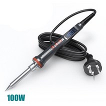 전기용접기 소형 휴대용 가정용 현장용 산업용 용접기100w 전기 납땜 인두 디지털 온도 조정 자동 수면 내부 세라믹 가열 전자, EU 플러그 220v, 100w