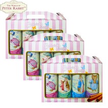 예이니식품 피터래빗 럭셔리 웨이퍼 롤 선물세트 바닐라100g 3개+카푸치노100g 3개+초코100g 3개+쿠키앤크림100g 3개 (총12개) 새제품한정행사과자스낵웨하스스틱