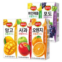 델몬트 드링크팩 5가지 190ml 16팩 오렌지 사과 망고 포도 파인애플, 오렌지 190ml x 16팩