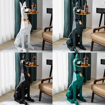 도베르만 사이드 테이블 협탁 거실 쇼파 침대 현관 카페 틈새 간이 탁자 인테리어, 블랙