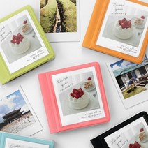 욜케이유 인생네컷 앨범 셀프 사진첩 보관 선물 스크랩초음파, 코랄 핑크