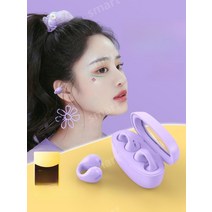 귀안아픈이어폰 수영장이어폰 골밀도 이어커프스 무선 수중 헤드셋 귀걸이 클립형블루투스 방수, 공식 표준, 세라믹 화이트