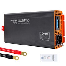 차량용인버터 DATOUBOSS 순수 사인파 인버터 4000W 순수정현파 형 60HZ DC 12V 24V 36V 48V 60V 72V ~ AC 220V 240V 전원 태양광 연속 2, EU Inverter 2000W, 220-240V 50hz