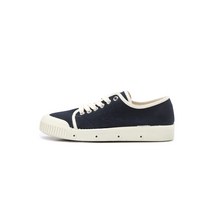 [G2 RETRO HEAVY TWILL] 네이비 컬러배색 면 스니커즈 HTSO2F202N2