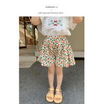 ( 여름 아기 소녀 캐주얼 바지 어린이 꽃 점 반바지 귀여운 숏 유아 2-7 Yrs