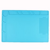 제전매트 정전기방지 고무판 실리콘 패드 마그네틱 내열 납땜 수리 스마트폰 단열 접지 와이어, 335x227mm