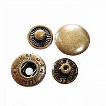 불박기 가죽 공예 불박 도장 기계 제작 인쇄 50 Set 10mm 12.5mm 15mm 금속 프레스 스터드 바느질 버튼 스냅 패스너 봉제 의류 가방, 12.5mm 50set, bronze
