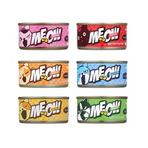 미아오캔 치어/헤어볼/치킨/연어/게살/참치80gX24개, 미아오캔 콤보(혼합) 24개, 80g