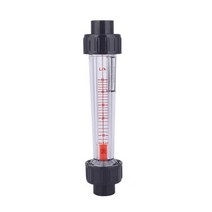 LZS5 플라스 튜브 유량계 액체 유량 지 물 Rotameter 수분 측정기 mm, 5-50