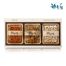 해울림 피스타치오 호두 아몬드 견과세트 행복 8호 추석 설선물세트 하루한줌 영양간식 견과류선물세트 불포화지방, 1박스, 760g