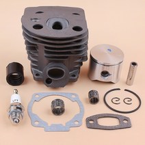 [해외]Husqvarna 55 51 50 전기 톱 엔진 모터 부품 용 45mm 실린더 헤드 피스톤 베어링 흡기 매니 폴드 가스켓 키트 nikasil 플레이트