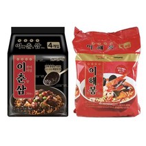 이춘삼 짜장라면+이해봉 짬뽕라면 춘봉이 짬짜면 세트, 1set