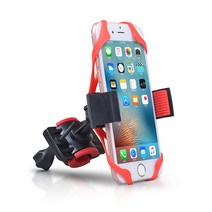 유모차 자전거 2중 세이프 실리콘 휴대폰 거치대, 1개