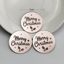 슬로우토퍼 매트리스 메모리폼 10pcs 해피 크리스마스 케이크 골드 실버 컬러 메리