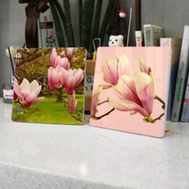 폼아크릴액자18CmX18CmX2ea 파스텔핑크빛목련.꾸밈