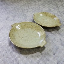 미각도예 손잡이타원찬기 분청무지[도자기찬그릇 반찬접시 찬기접시], 소