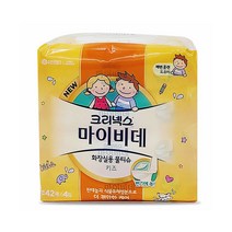 크리넥스 마이비데 물티슈 키즈용 캡형42매X4팩, 마이비데 키즈(캡형42매X4팩)세트