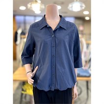 올앤선드리 세이브존01 밑단 스트링 셔츠형 블라우스 A2M3B471