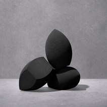 디하우트 하이드로스펀지 블랙쿠션 웨지퍼프 화장 파운데이션 메이크업스펀지 물방울 퍼프, 블랙, 1개