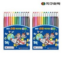 지구화학 지구 슈퍼 색연필 12색+2개세트, 2개
