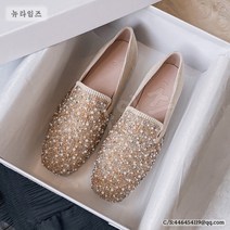 여성화 반짝 스톤 스팽글 발편한 단화 플랫슈즈 Flat Shoes 8J600