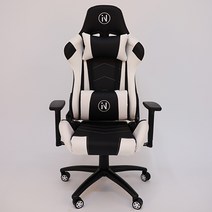 니드원 3D 팔걸이 높이 사이드 조절가능 게이밍 의자, 화이트