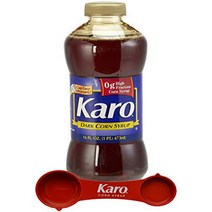 Karo Dark Corn Syrup 16 Fluid Ounce Bottle Gluten Free with Karo Measuring Spoon null, 1