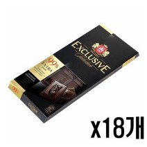 익스클루시브 다크 초콜릿 99% 90g, x18개