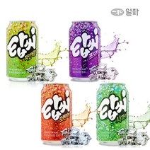 일화 탑씨 350ml*48캔 모음 (사과 포도 파인애플 오렌지) (2박스) 탄산음료, 오렌지+포도