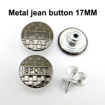 저스트인 혼합 금속 청바지 단추 바느질 의류 액세서리 장식 JMB-079 적합 17mm 30 개, [10] 9