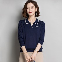 여성 폴라 터틀넥 니트 펄 스웨터