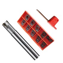 엔드밀 APMT1135PRDP D12mm 90° 1F Inxable Face End Mill L130mm 10PC Carbi Insert Milling Cutter Holr, 한개옵션0