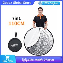 반사판 반사면 인치 휴대용 접이식 조명 라운드 사진 반사판 스튜디오용, 한개옵션0