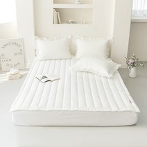 보송한 퓨리 뱀부 시어서커 여름 누빔패드 SS, 화이트